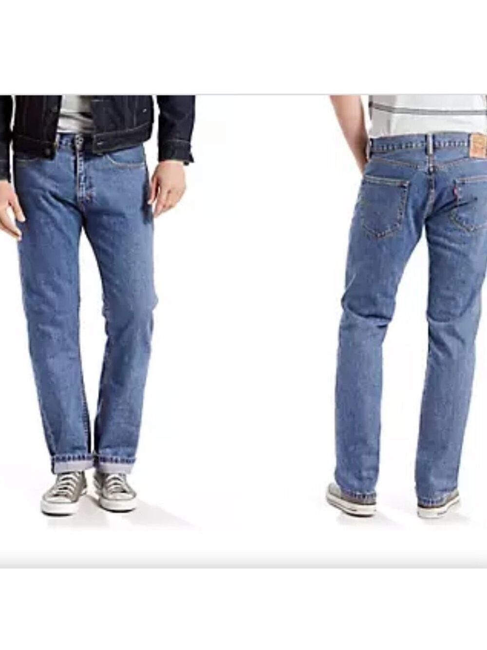 LEVI'S 505 Red Tab Sz 40x32 Regular Fit Straight Leg Denim Blue Jeans NWT